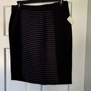 New with tags Halogen Elegant Black and Gray Pencil Skirt